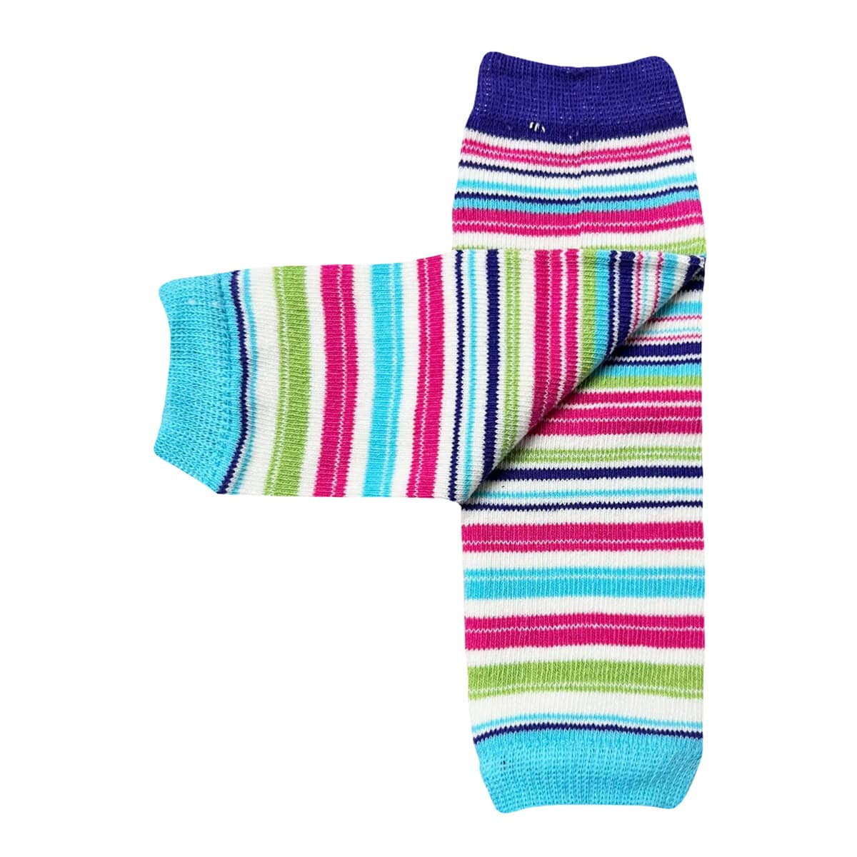 juDanzy Newborn Cotton Leg Warmers - Linear Stripe - Image 3