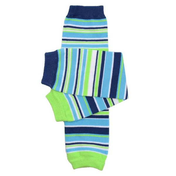 juDanzy Newborn Cotton Leg Warmers - Safari Stripe - Image 3