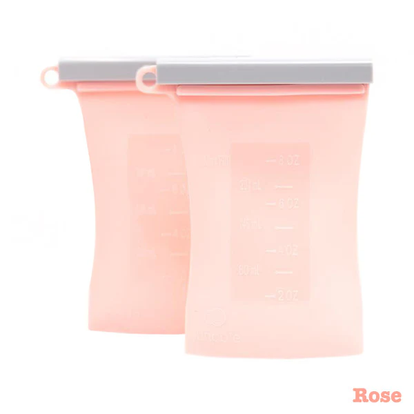 Junobie Reusable Silicone Breastmilk Storage Bags - 2pk - Image 7