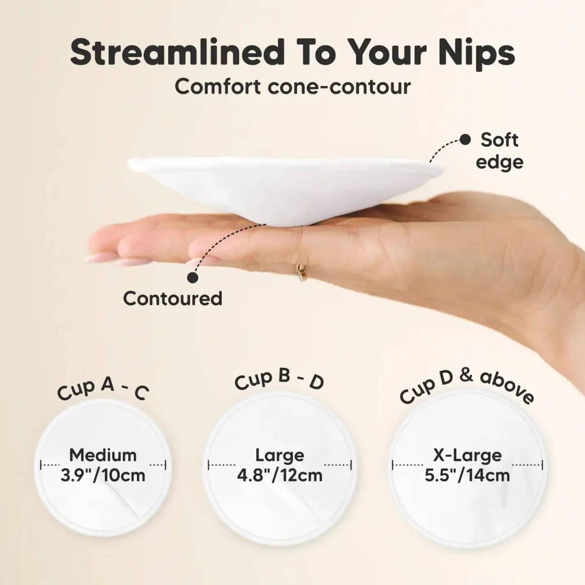 KeaBabies Comfy Reusable Nursing Pads - Image 5