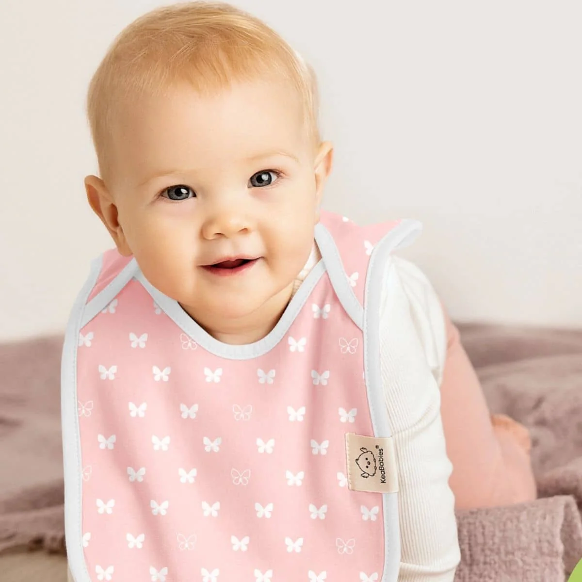 KeaBabies Hallo Drool Baby Bibs Set - Butterflies - Image 2