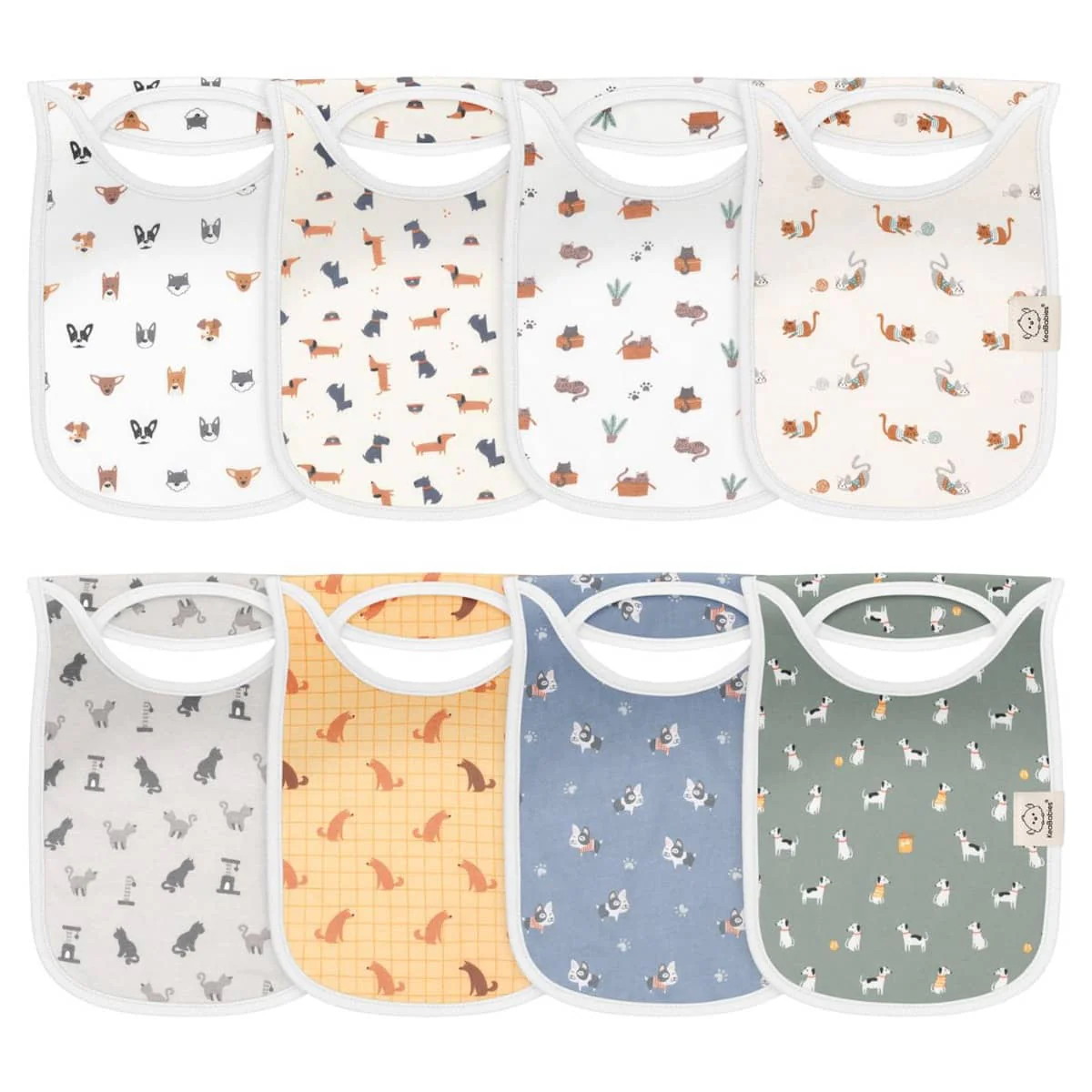 KeaBabies Hallo Drool Baby Bibs Set - Pets & Paws