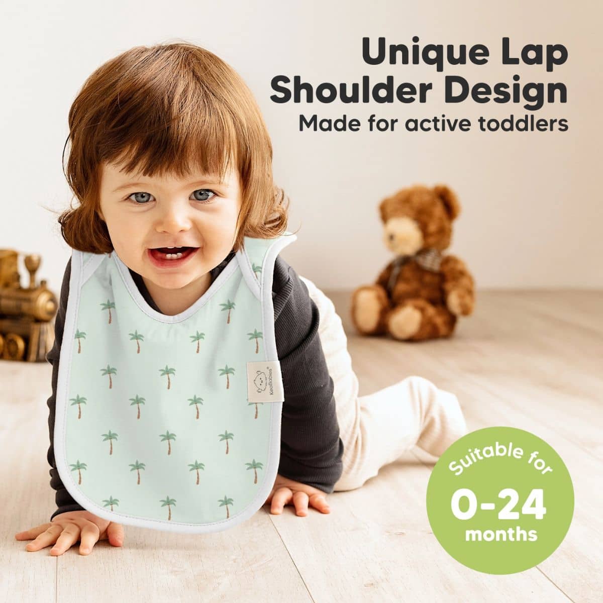 KeaBabies Hallo Drool Baby Bibs Set - Roarsome - Image 6