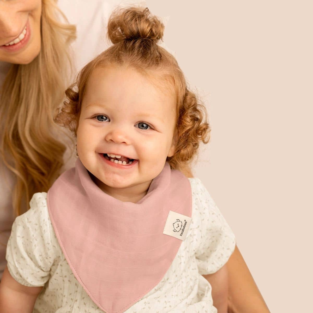 KeaBabies Lumi Muslin Bandana Bibs Set - Lavender - Image 4