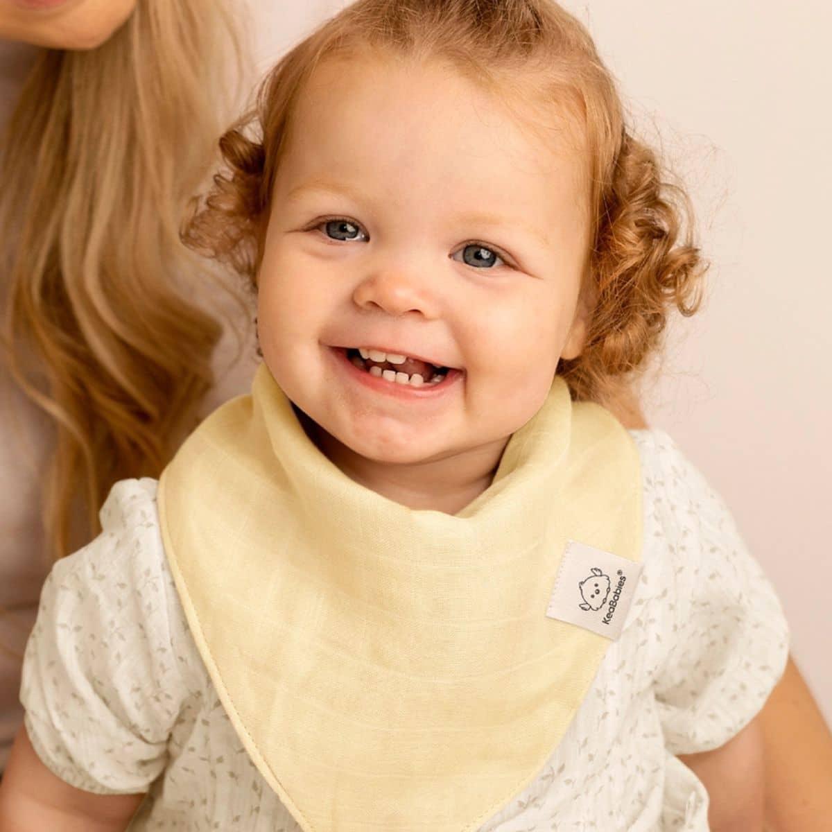 KeaBabies Lumi Muslin Bandana Bibs Set - Mirage - Image 6