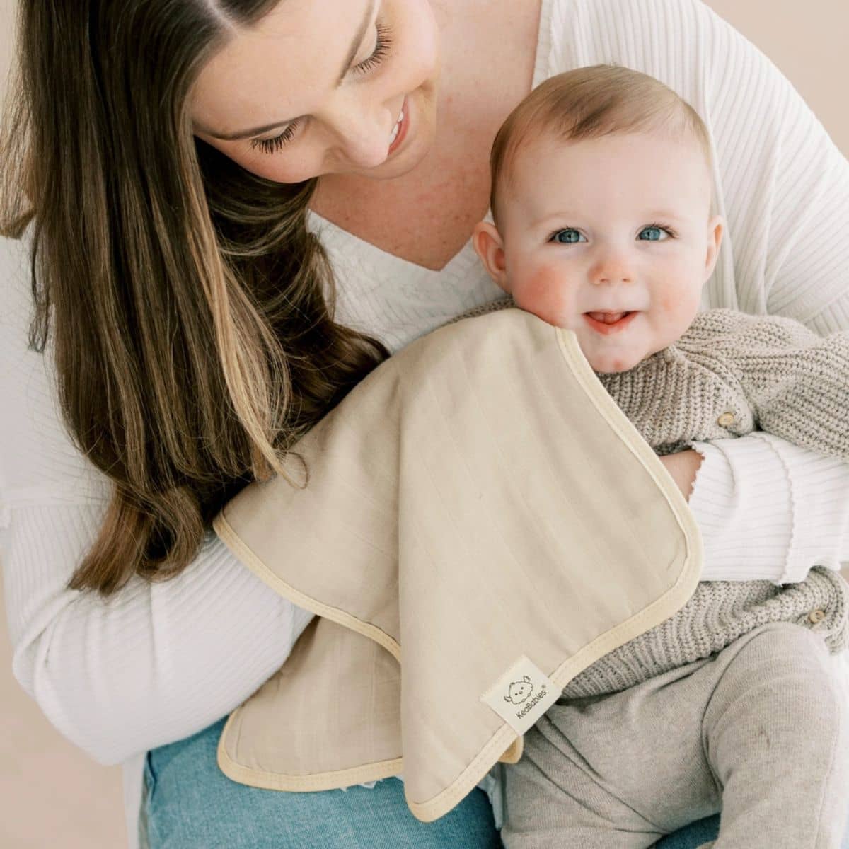 KeaBabies Lumi Muslin Burp Cloths - Mirage - Image 4