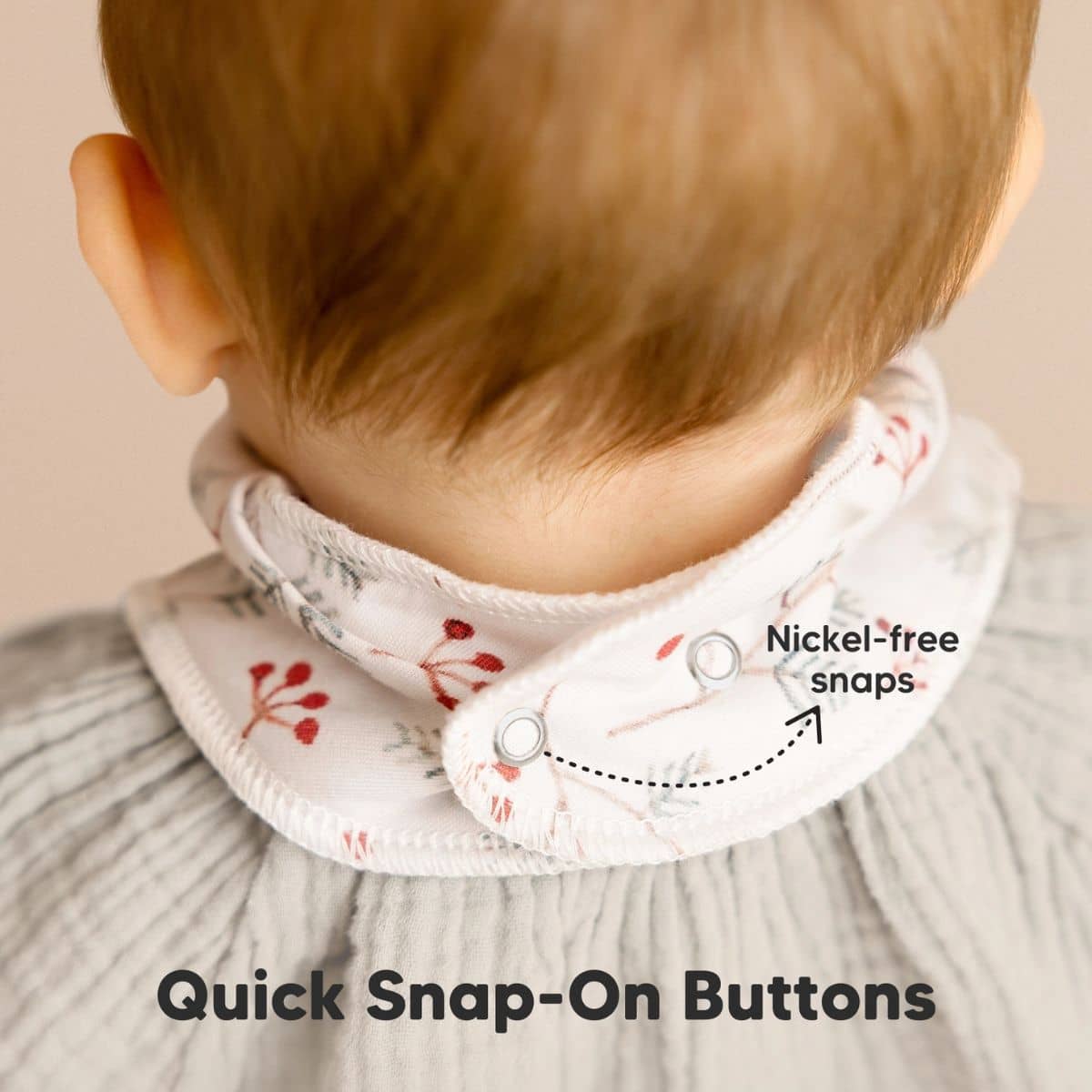 KeaBabies Organic Bandana Bibs Set - Bloom - Image 7
