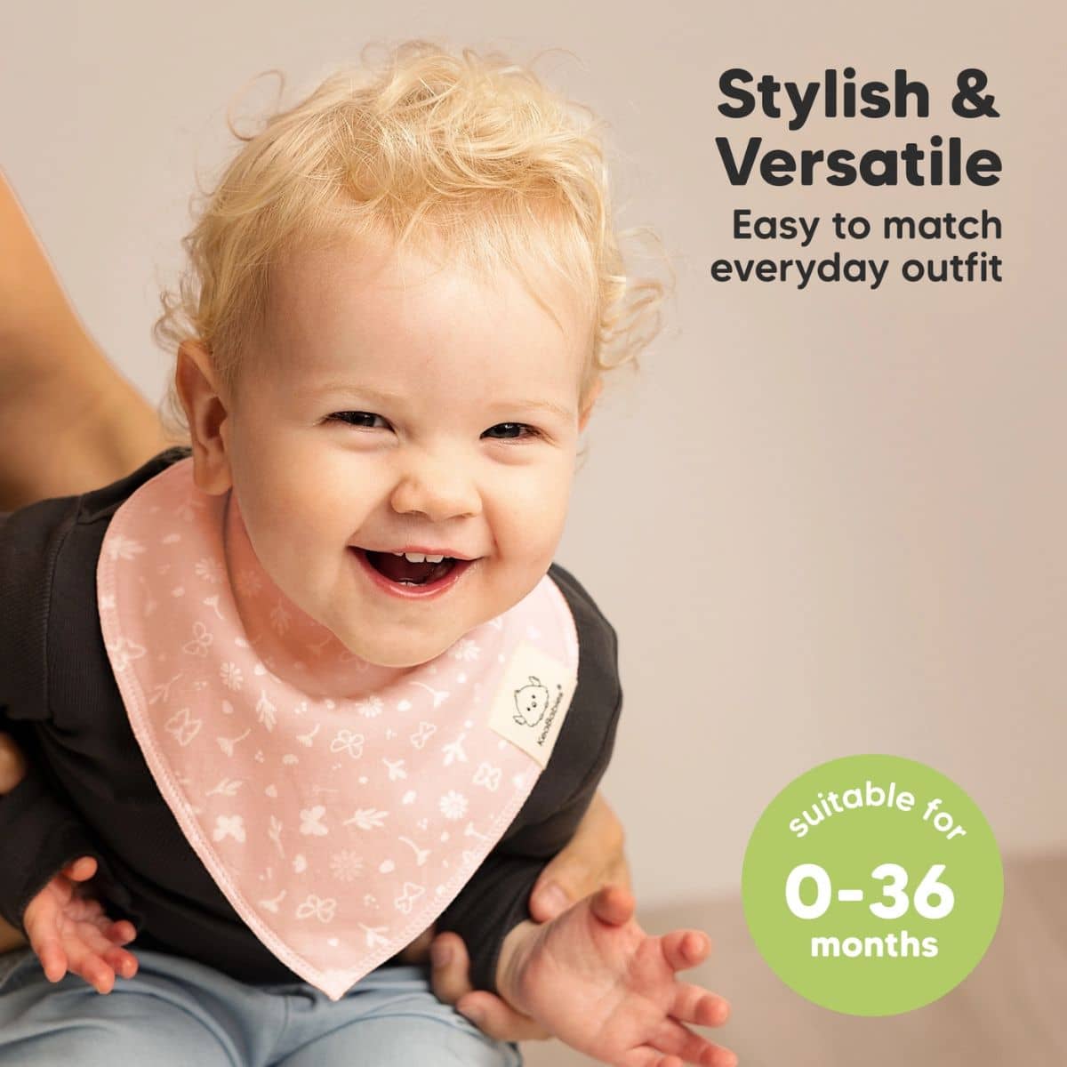 KeaBabies Organic Bandana Bibs Set - Butterflies - Image 7
