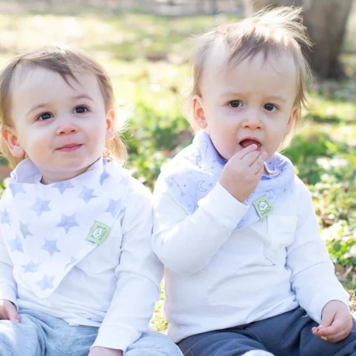 KeaBabies Organic Bandana Bibs Set - Constellation - Image 2