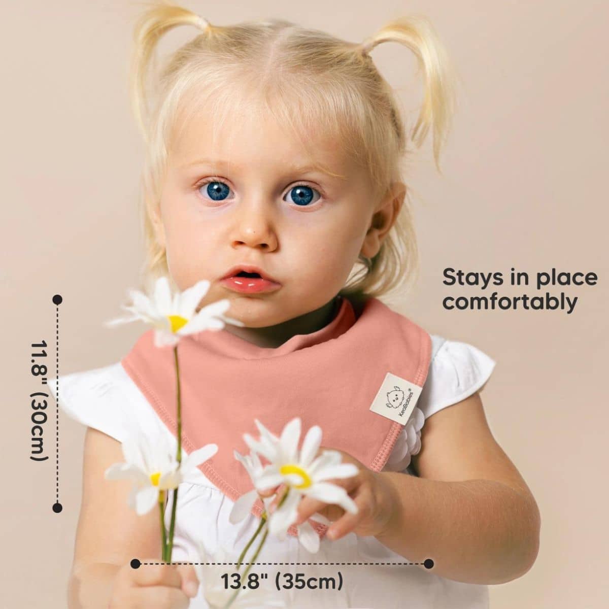 KeaBabies Organic Bandana Bibs Set - Lilac - Image 6