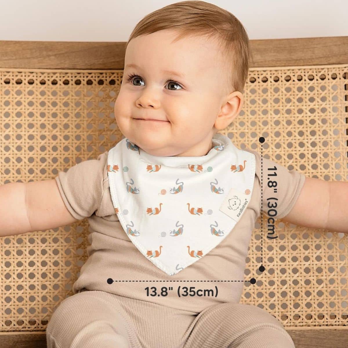 KeaBabies Organic Bandana Bibs Set - Pets & Paws - Image 6