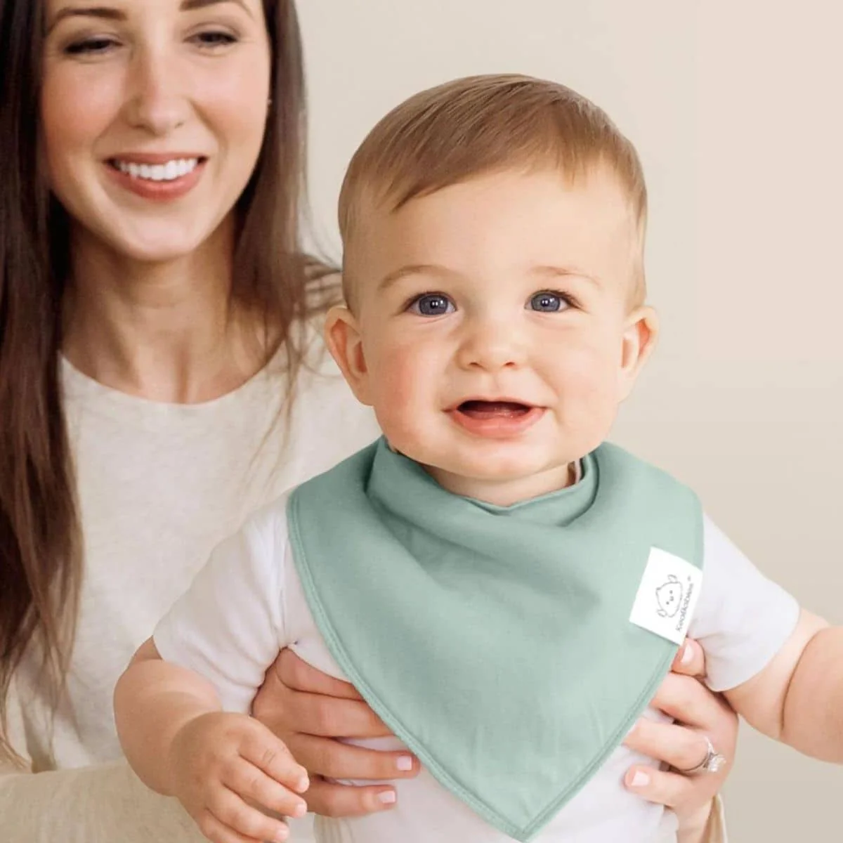 KeaBabies Organic Bandana Bibs Set - Roarsome - Image 4