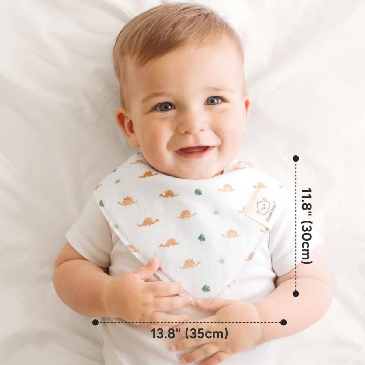KeaBabies Organic Bandana Bibs Set - Roarsome - Image 7