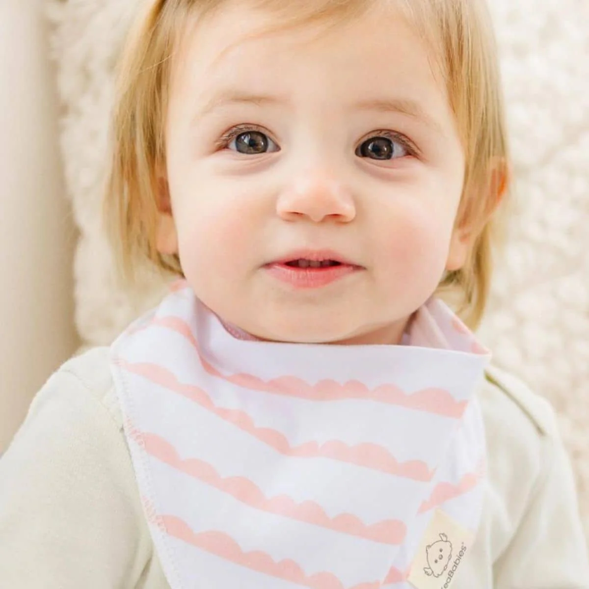 KeaBabies Organic Bandana Bibs Set - Sweet Charm - Image 4