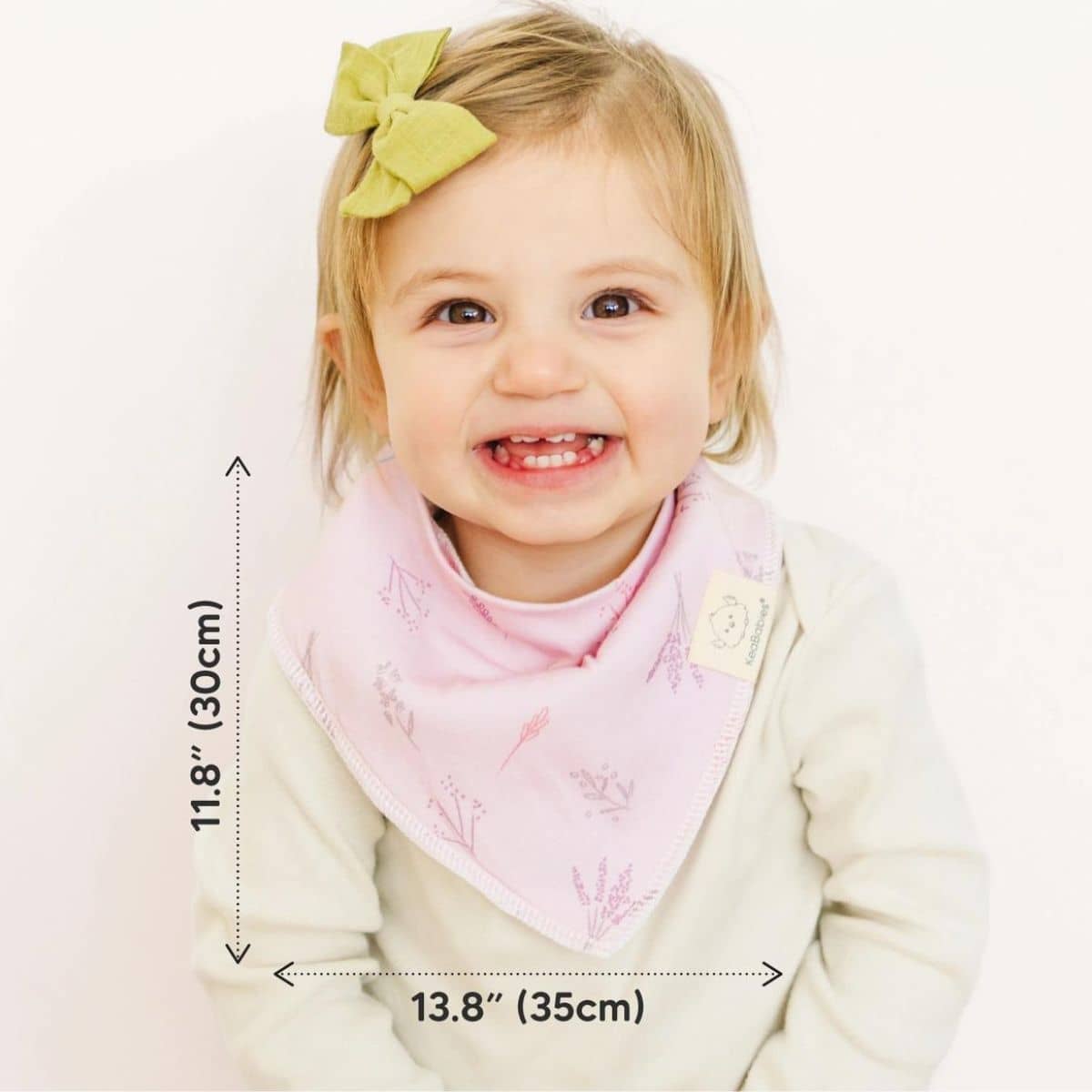 KeaBabies Organic Bandana Bibs Set - Sweet Charm - Image 7