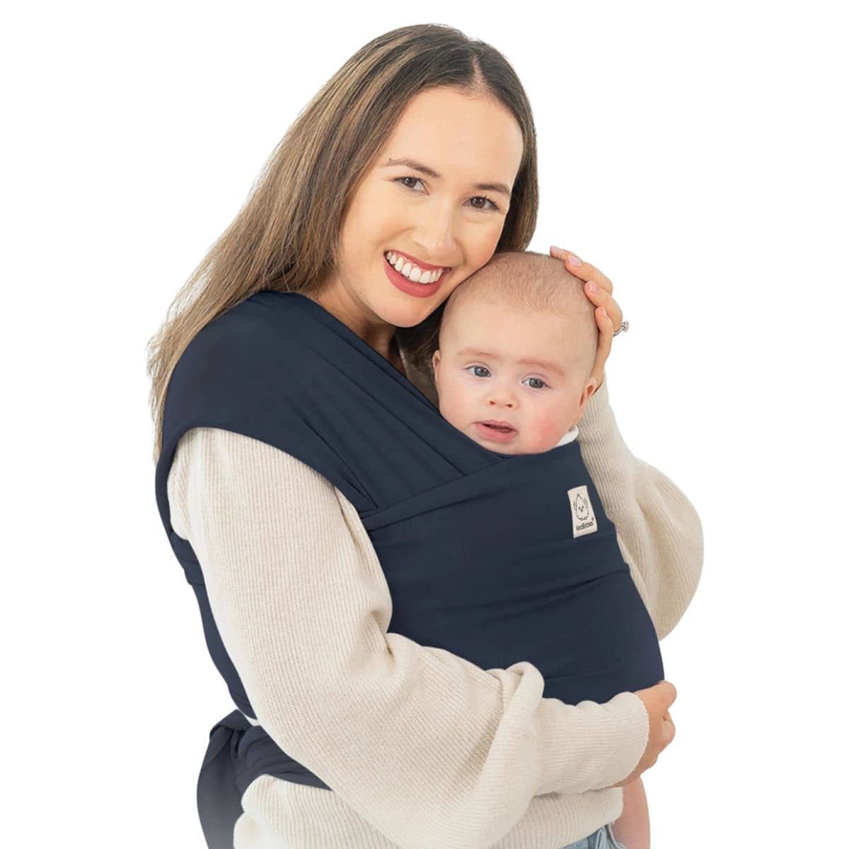 KeaBabies Original Baby Wrap Carrier - Midnight - Image 3