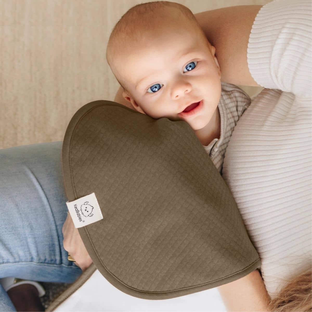 KeaBabies Quin Organic Burp Cloths - Basic - Image 7
