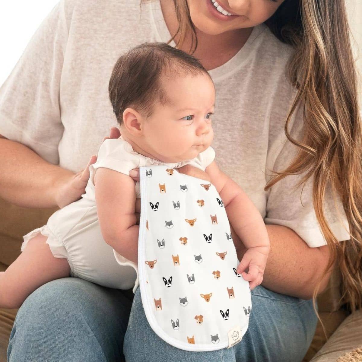 KeaBabies Softe Muslin Burp Cloths - Pets & Paws - Image 6