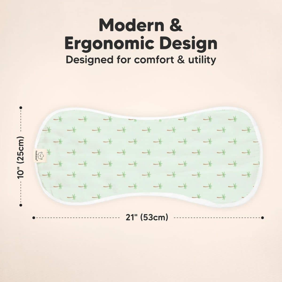 KeaBabies Softe Muslin Burp Cloths - Roarsome - Image 3