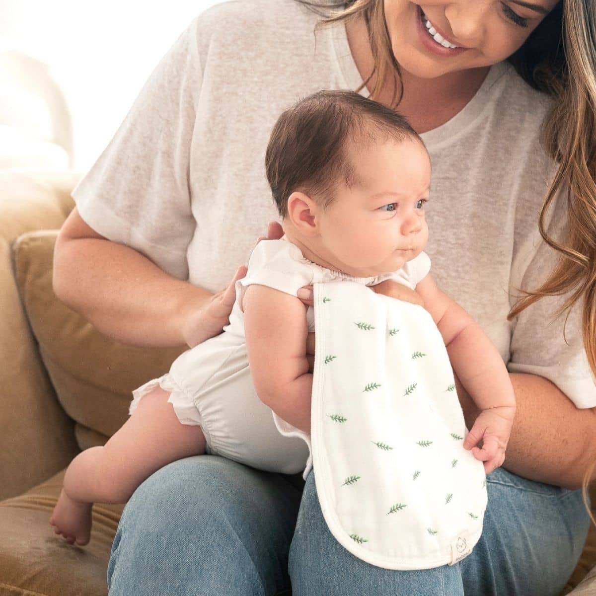 KeaBabies Softe Muslin Burp Cloths - The Wild - Image 4