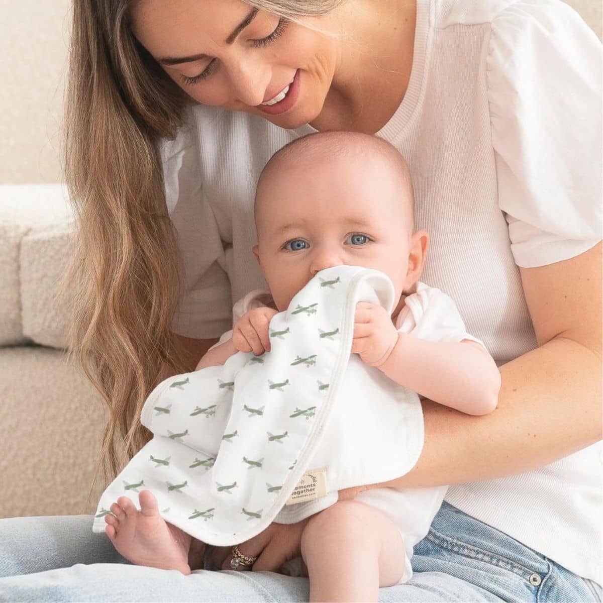 KeaBabies Softe Muslin Burp Cloths - Vessels - Image 7