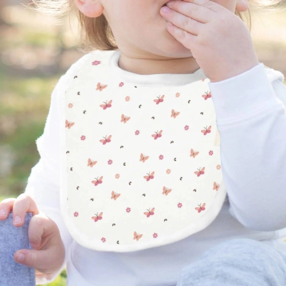 KeaBabies Urban Organic Baby Bibs Set - Butterflies - Image 2