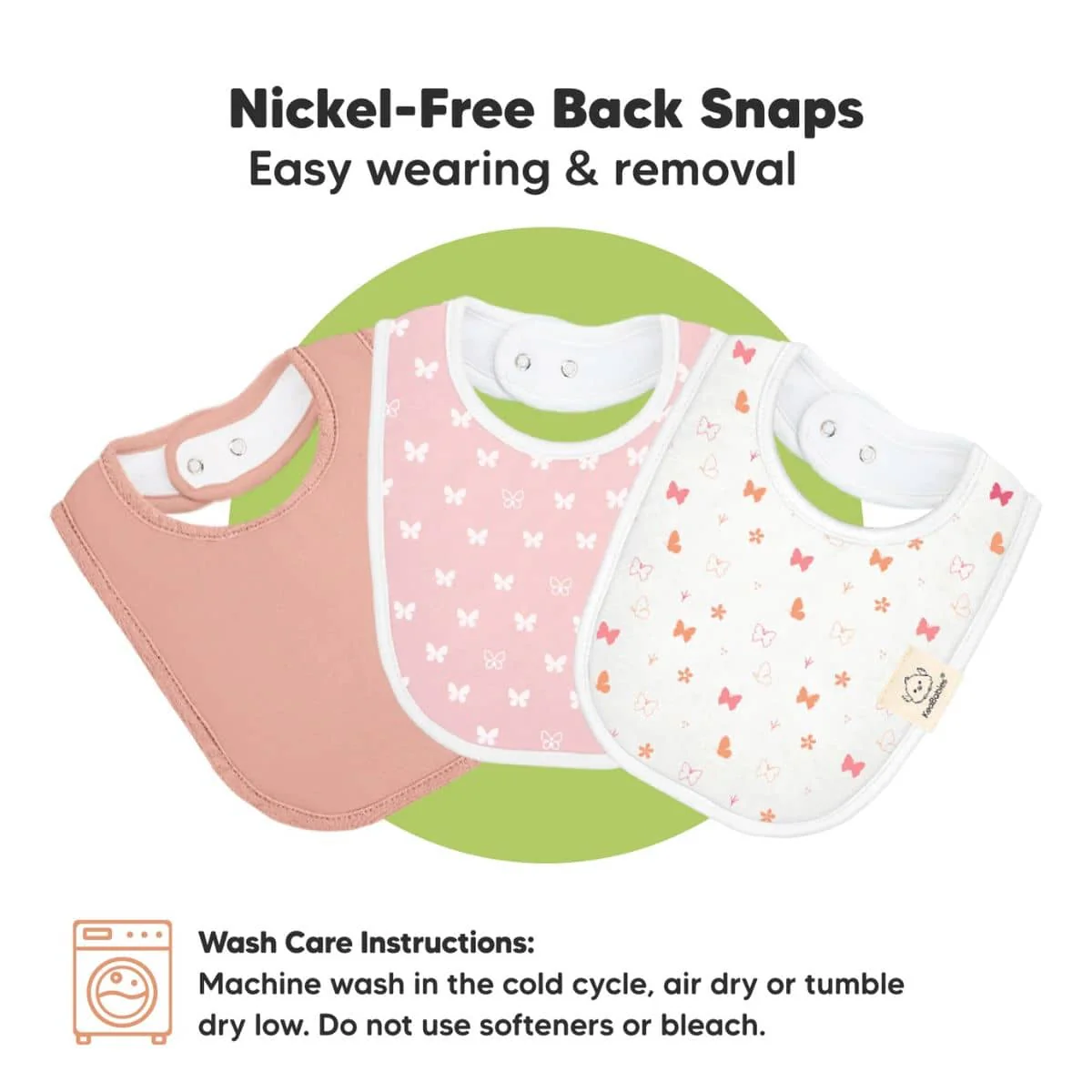 KeaBabies Urban Organic Baby Bibs Set - Butterflies - Image 8