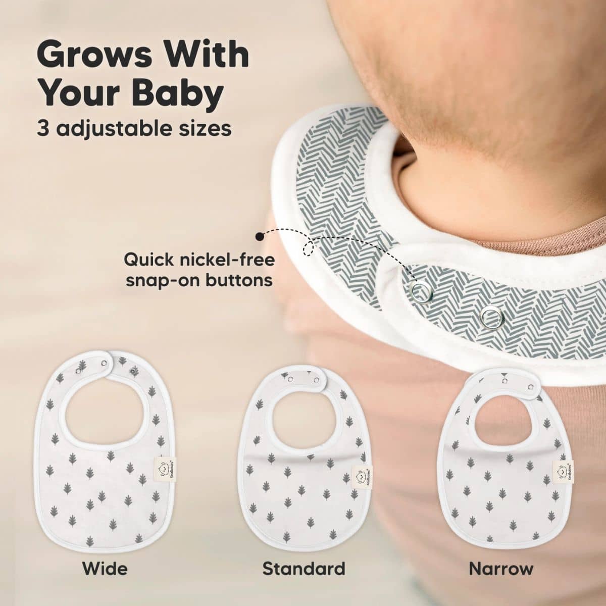 KeaBabies Urban Organic Baby Bibs Set - Nordic - Image 7