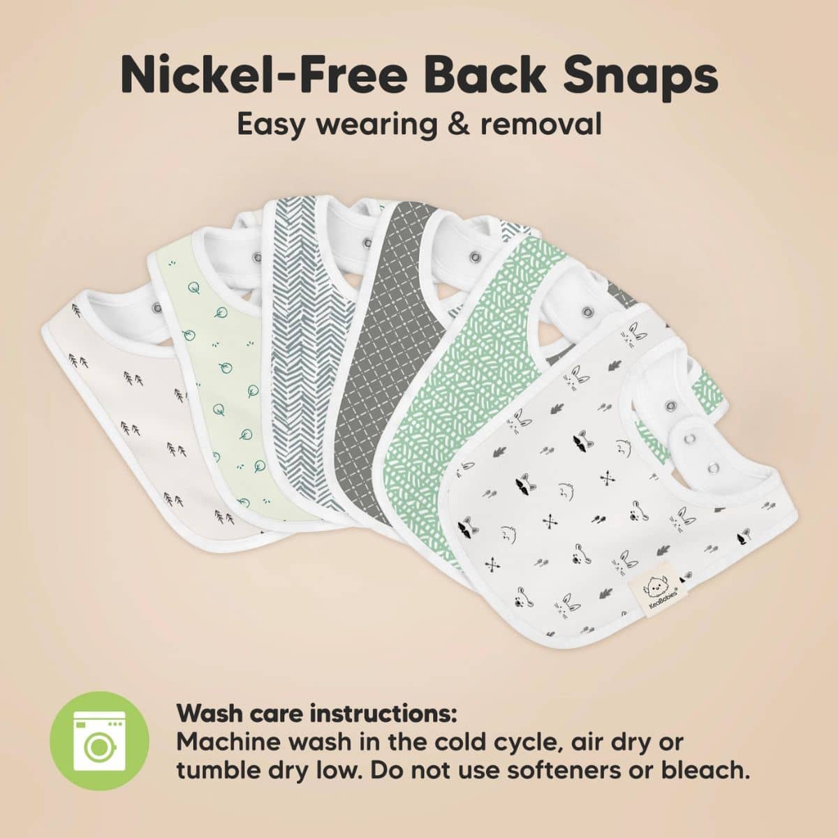 KeaBabies Urban Organic Baby Bibs Set - Nordic - Image 9
