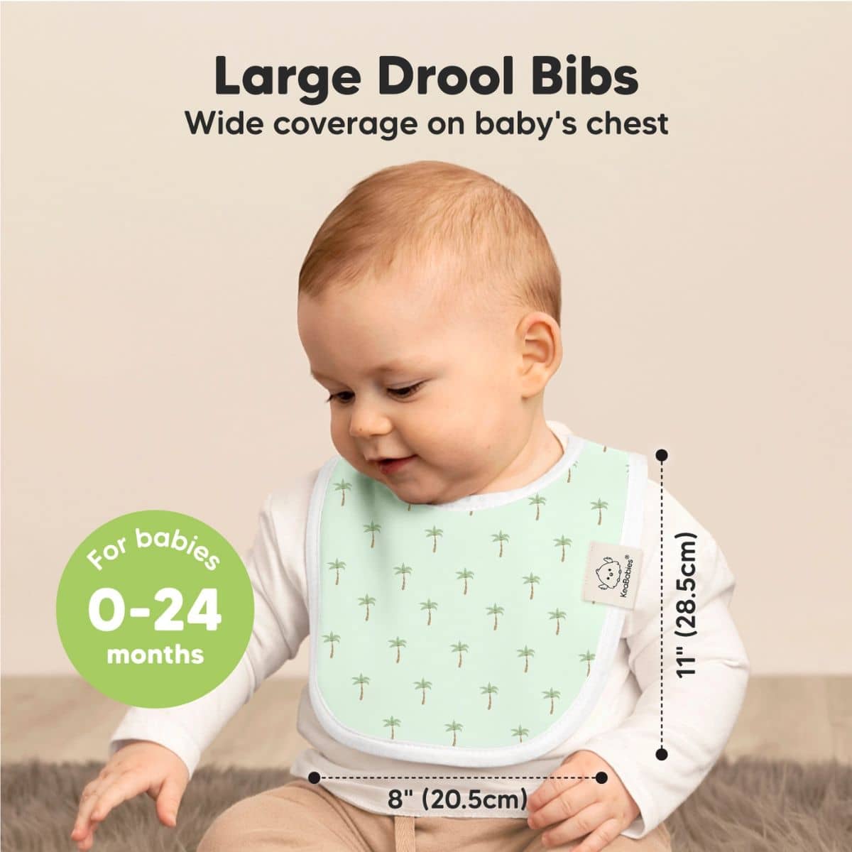 KeaBabies Urban Organic Baby Bibs Set - Roarsome - Image 3