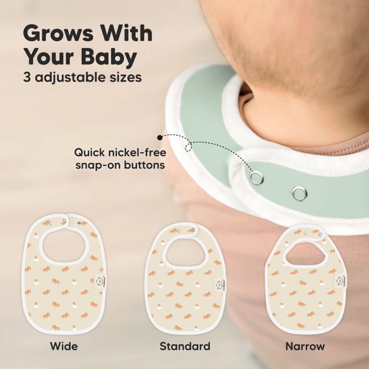 KeaBabies Urban Organic Baby Bibs Set - Roarsome - Image 7
