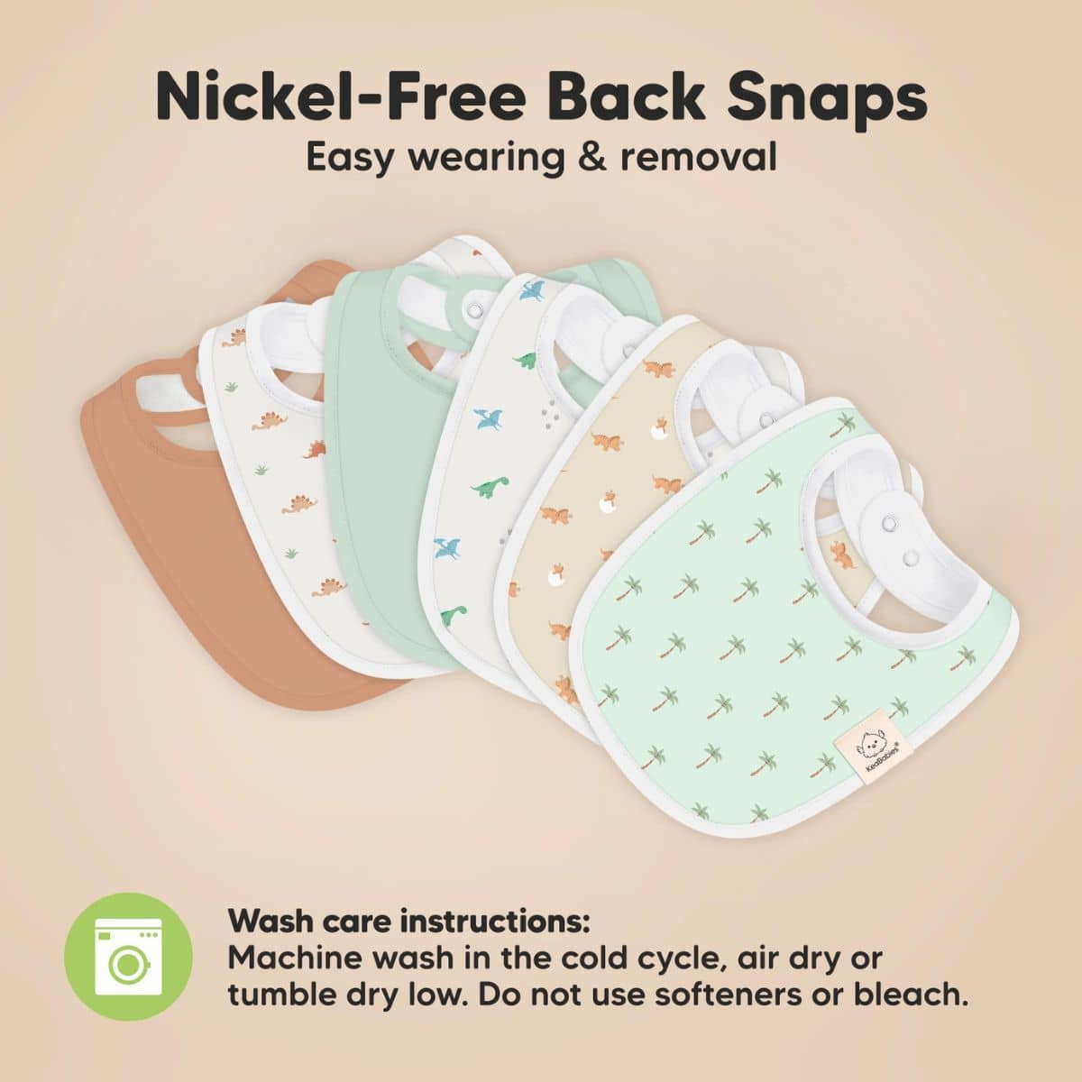 KeaBabies Urban Organic Baby Bibs Set - Roarsome - Image 9