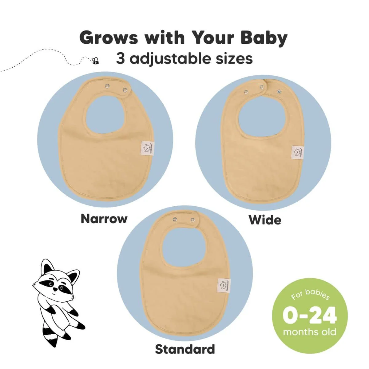 KeaBabies Urban Organic Baby Bibs Set - Terracotta - Image 5