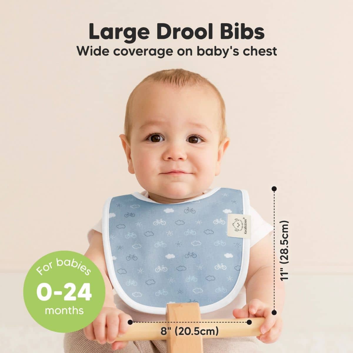 KeaBabies Urban Organic Baby Bibs Set - Vessels - Image 3