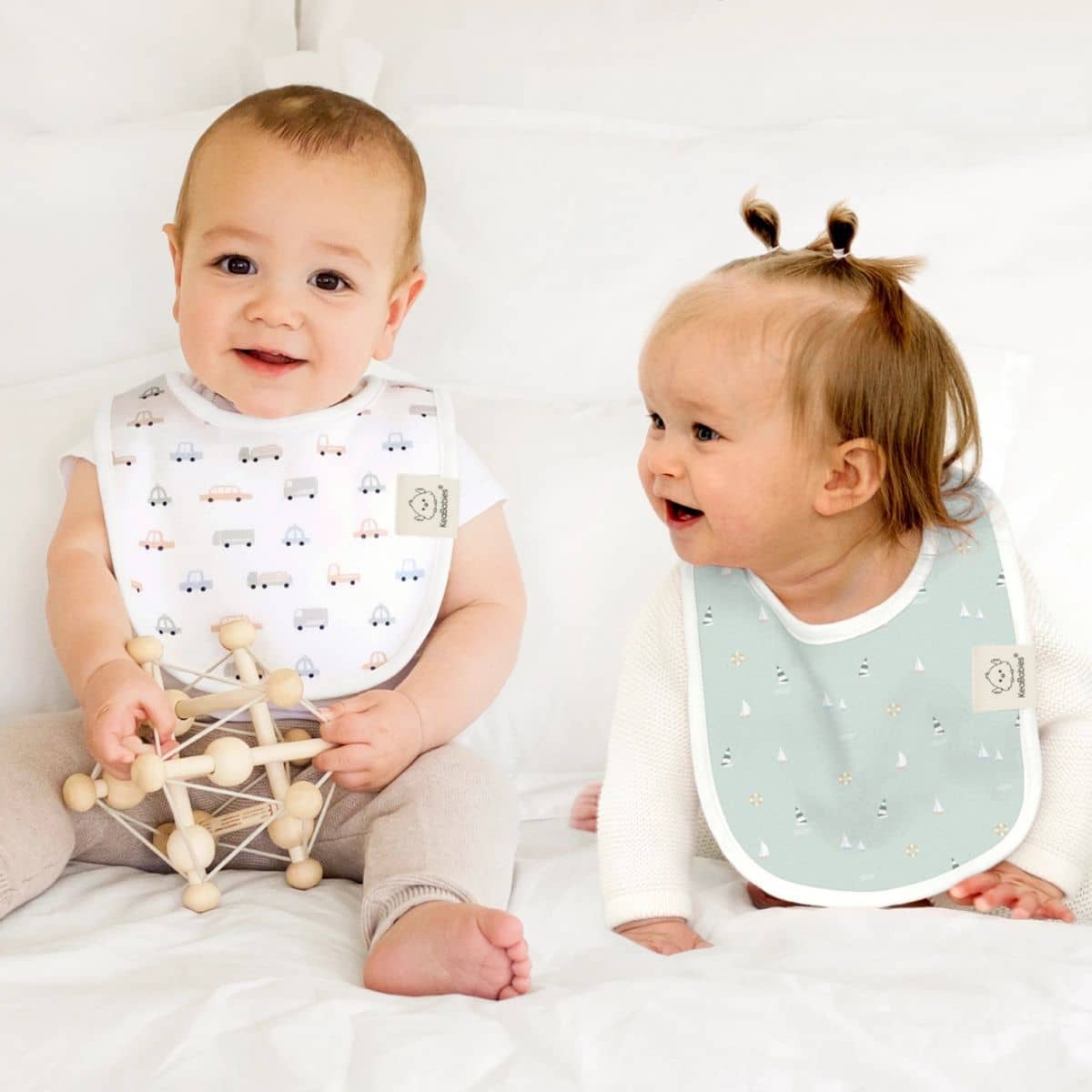 KeaBabies Urban Organic Baby Bibs Set - Vessels - Image 4