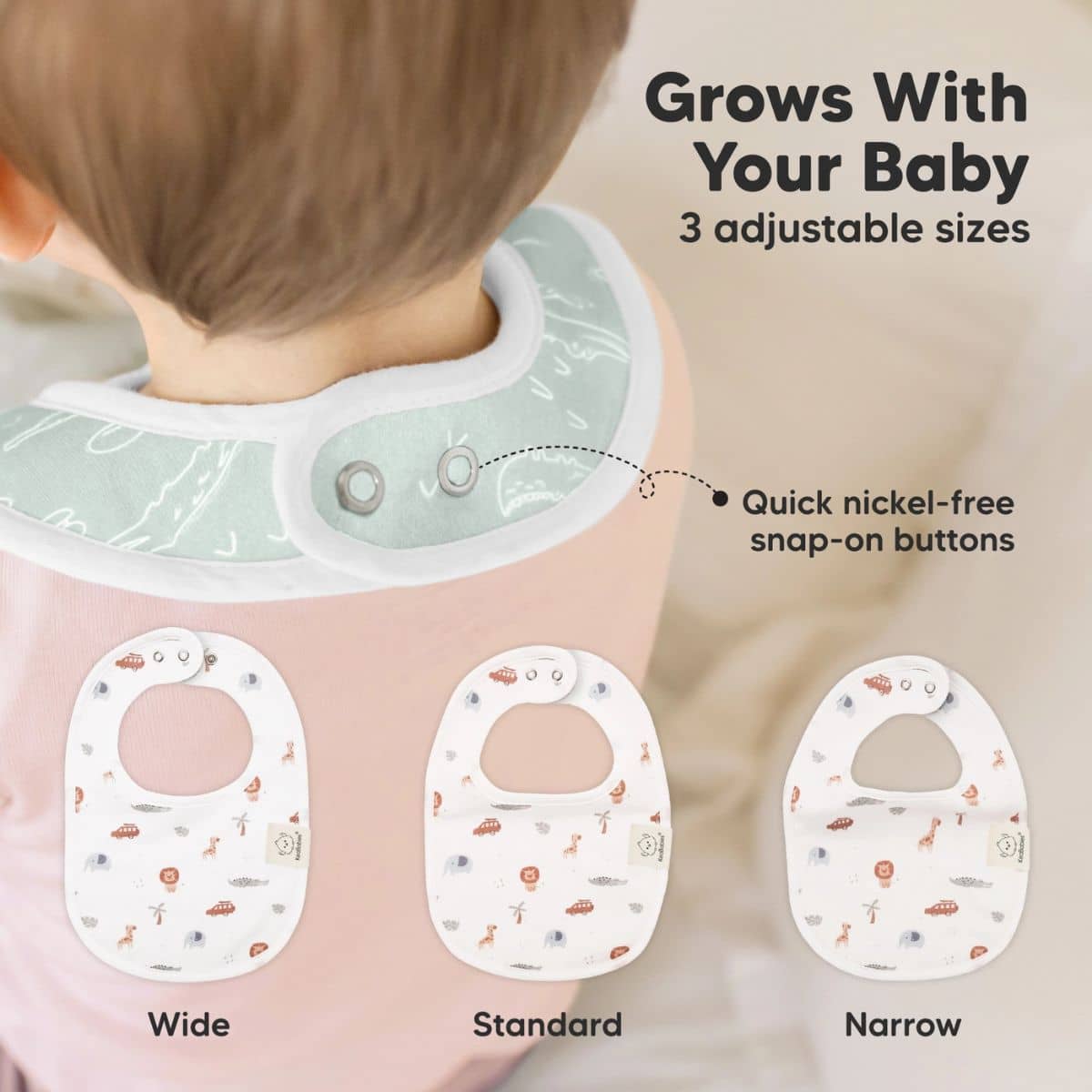 KeaBabies Urban Organic Baby Bibs Set - Wilderness - Image 3