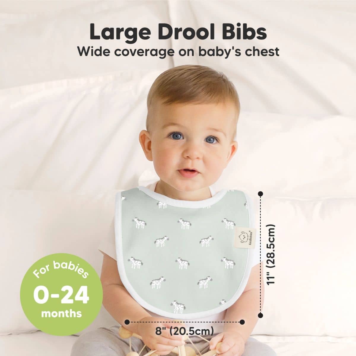 KeaBabies Urban Organic Baby Bibs Set - Wilderness - Image 5