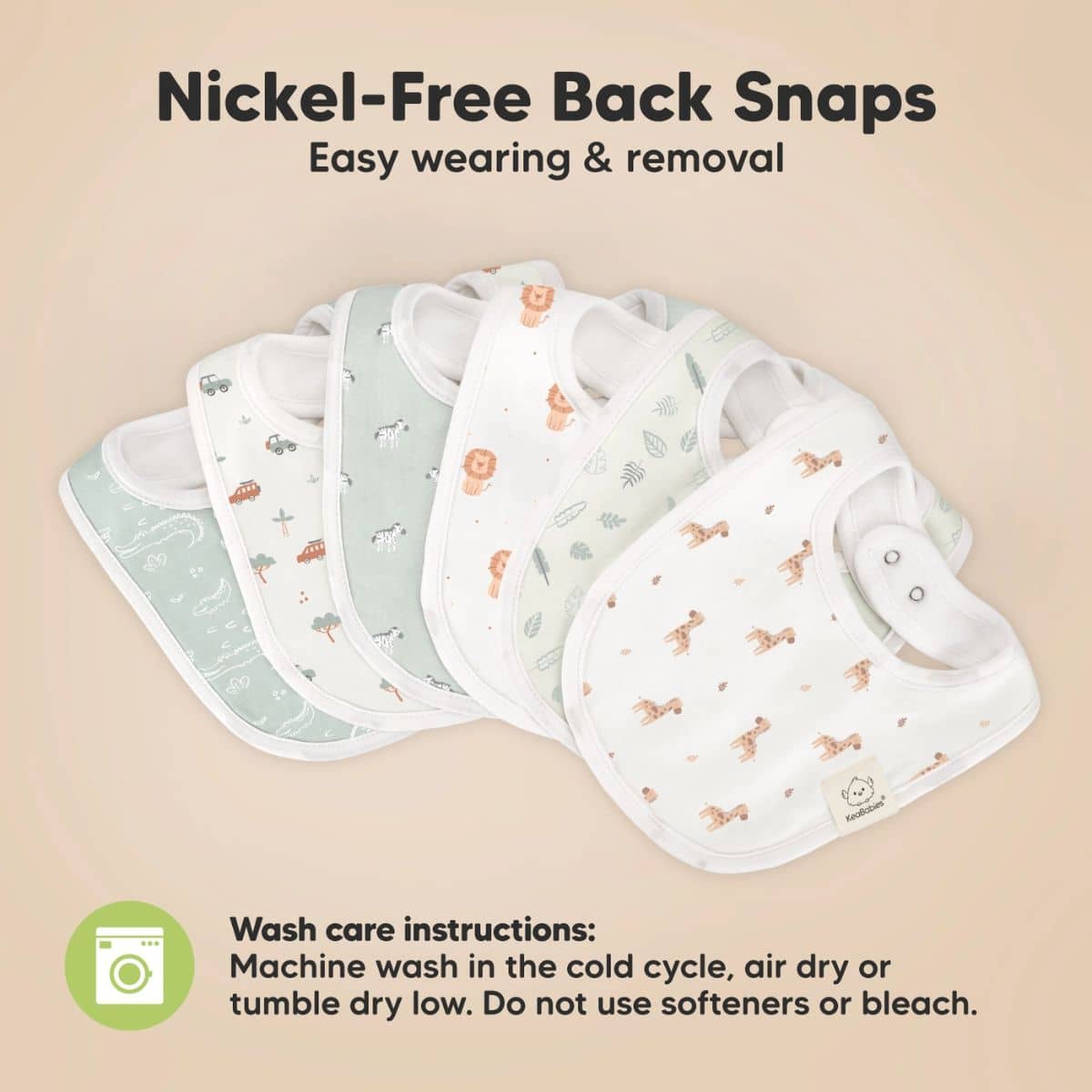 KeaBabies Urban Organic Baby Bibs Set - Wilderness - Image 8