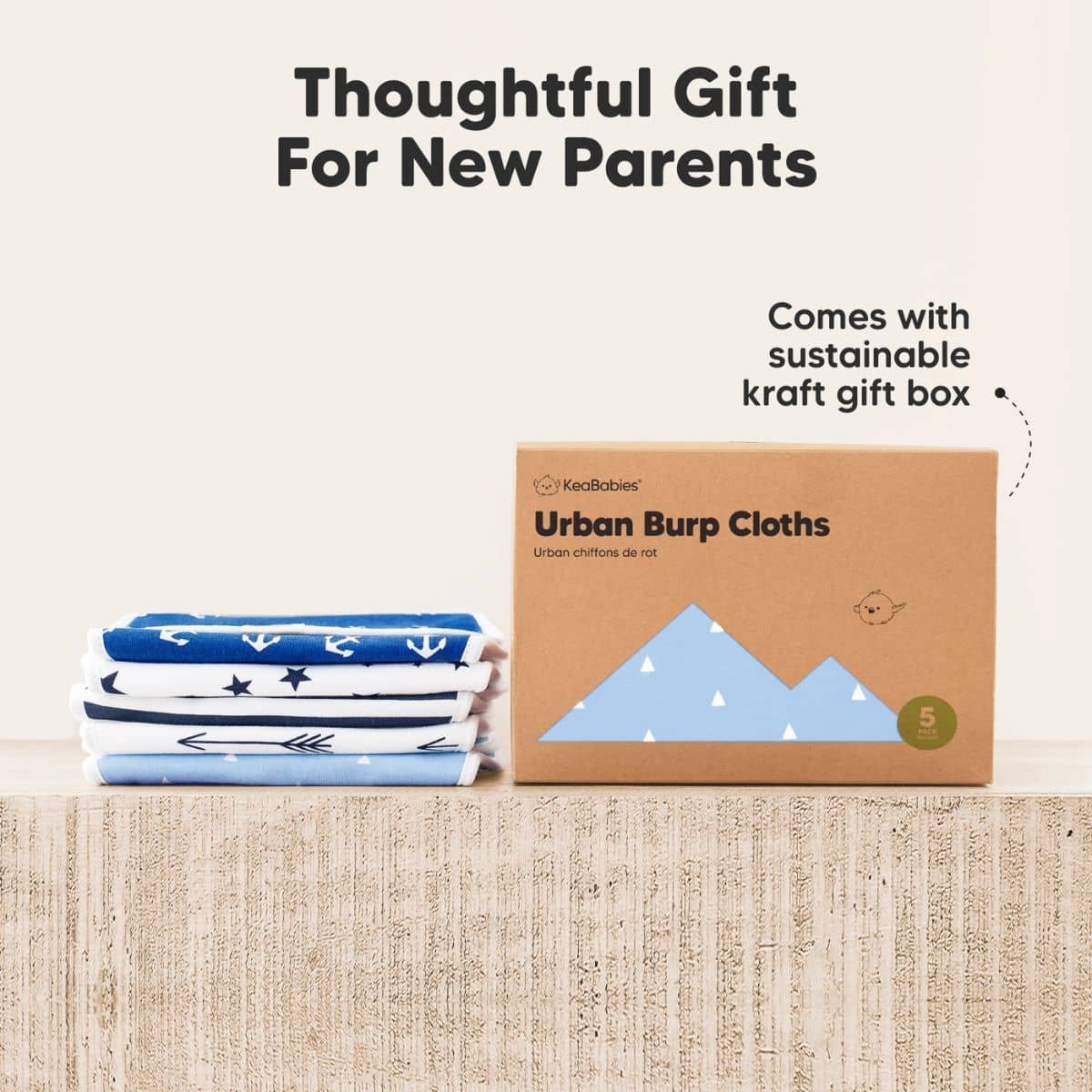 KeaBabies Urban Organic Burp Cloths - Adventurer - Image 7
