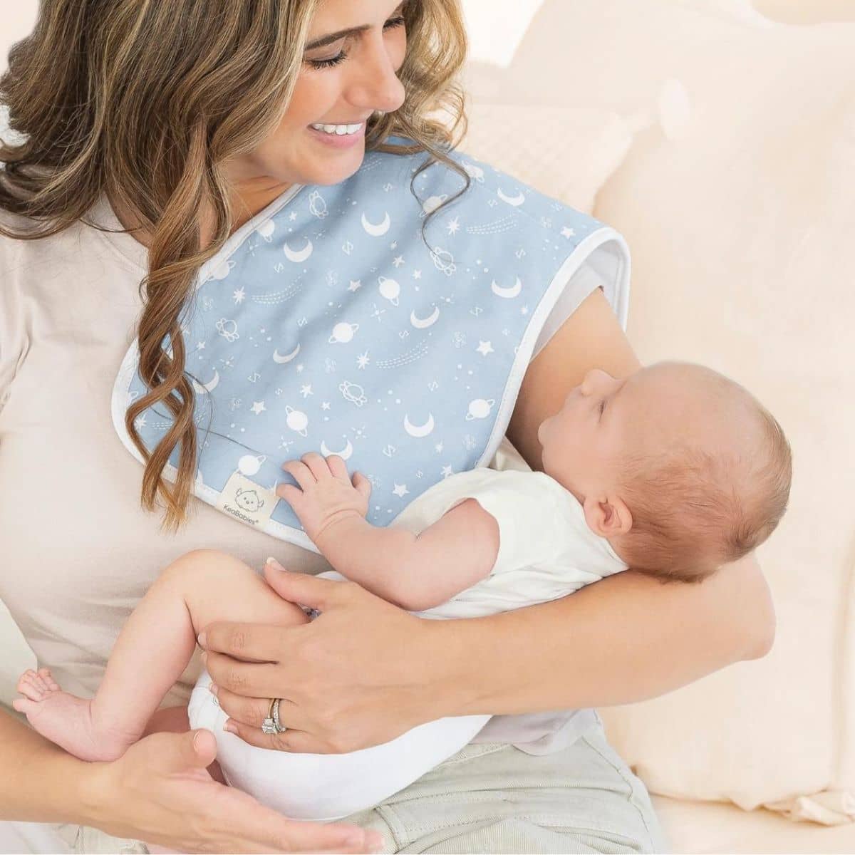 KeaBabies Urban Organic Burp Cloths - Constellation - Image 7