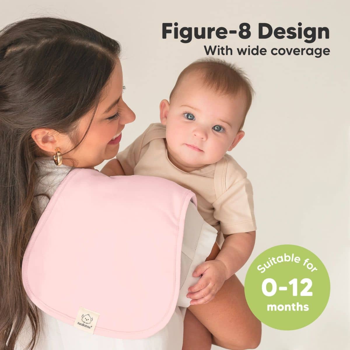 KeaBabies Urban Organic Burp Cloths - Embrace - Image 6