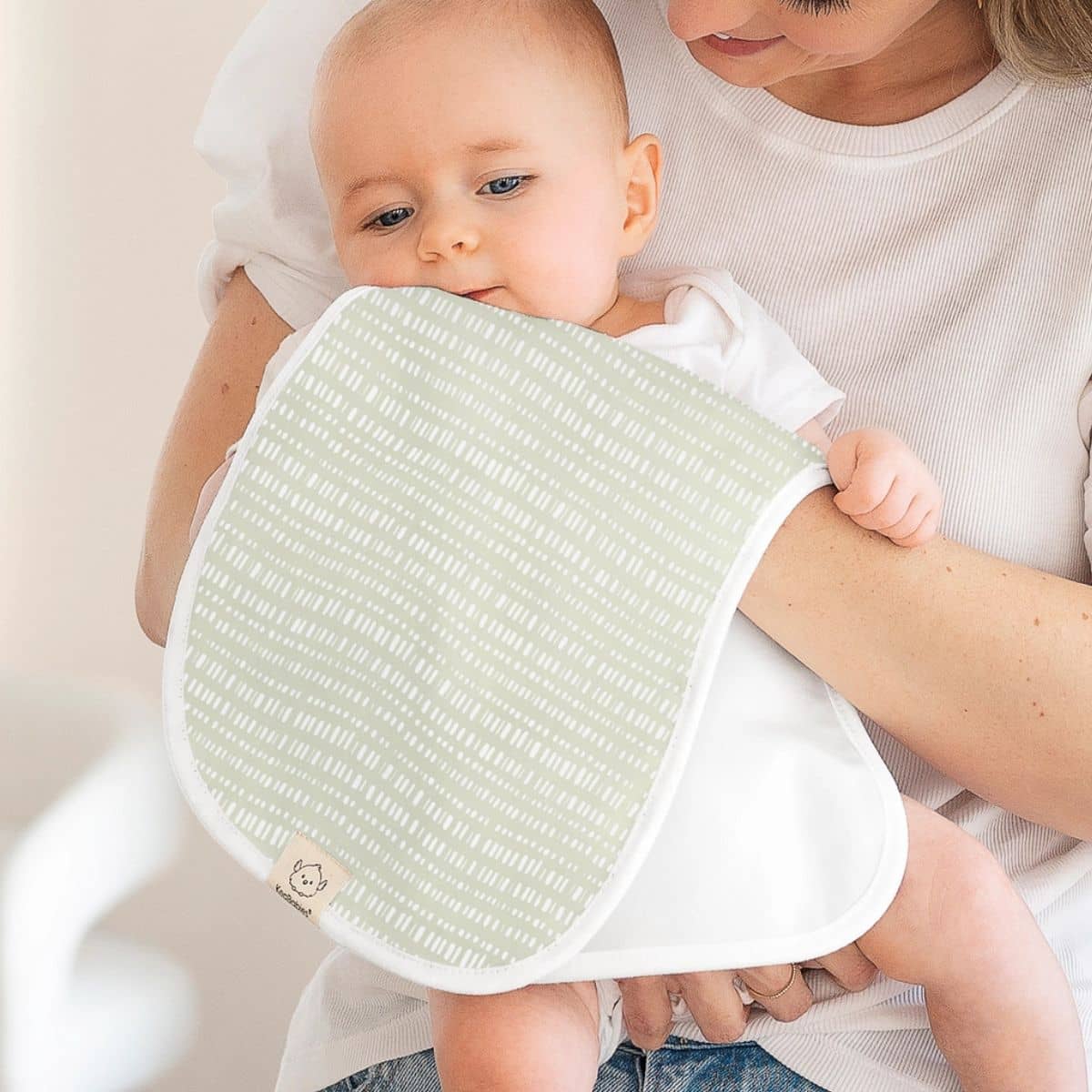 KeaBabies Urban Organic Burp Cloths - Lunaris - Image 6