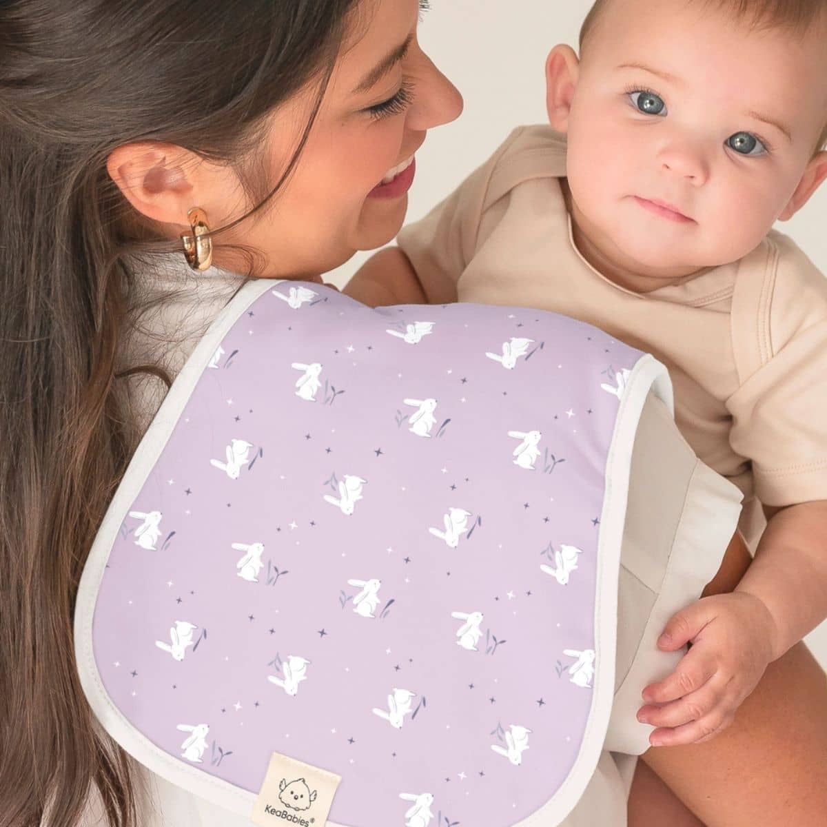 KeaBabies Urban Organic Burp Cloths - Lunaris - Image 8