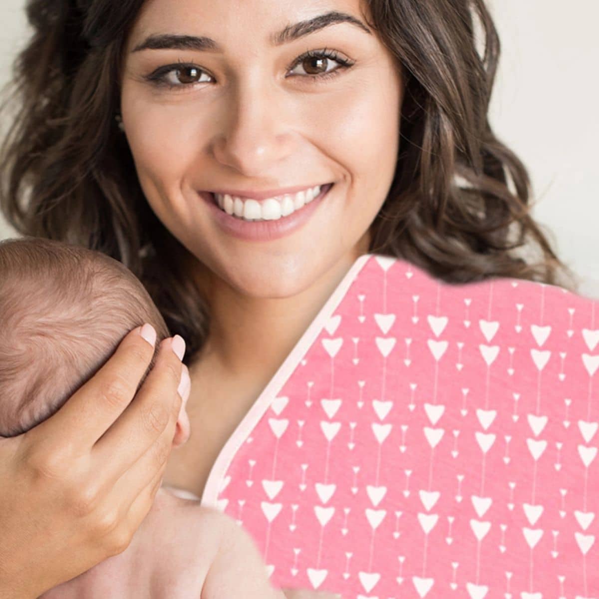 KeaBabies Urban Organic Burp Cloths - Pink Dreams - Image 4