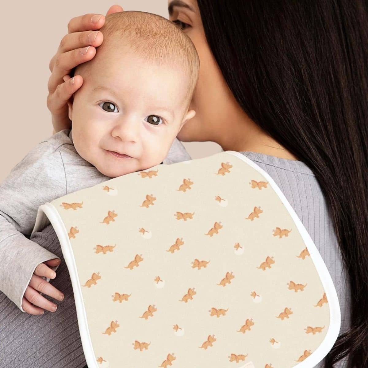 KeaBabies Urban Organic Burp Cloths - Roarsome - Image 2