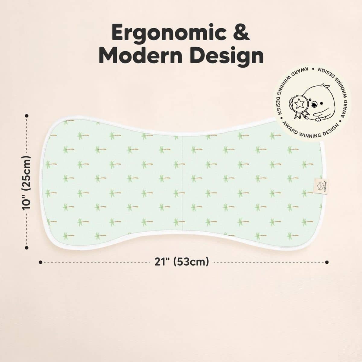 KeaBabies Urban Organic Burp Cloths - Roarsome - Image 3