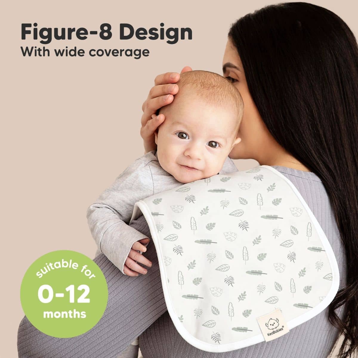 KeaBabies Urban Organic Burp Cloths - Wilderness - Image 8