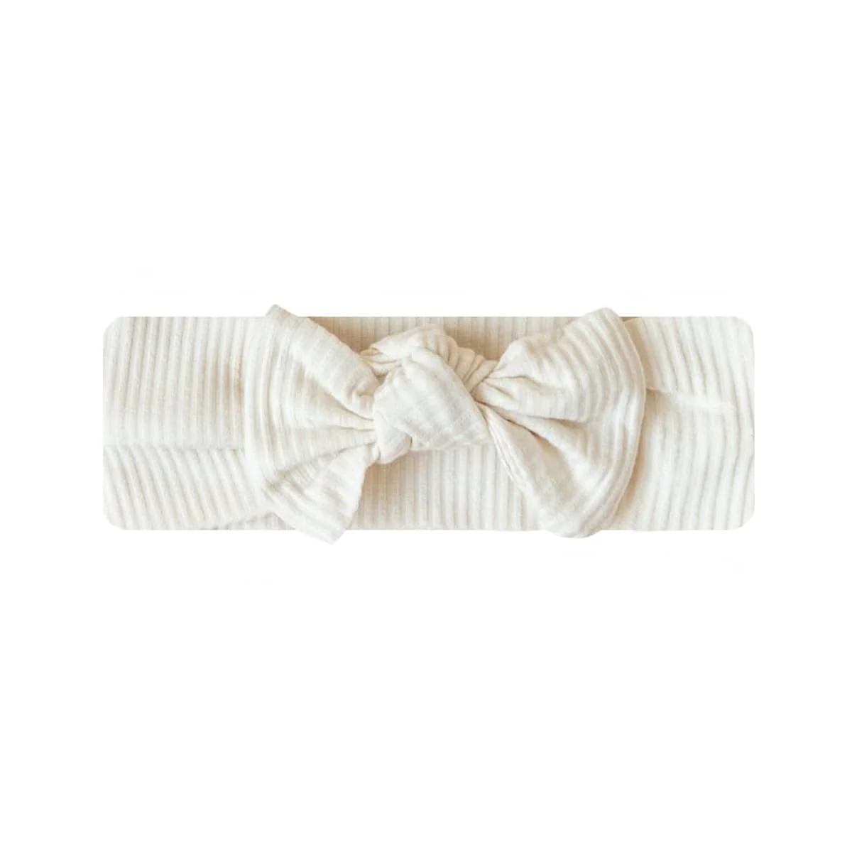 Kiin Baby Bamboo Stretch Bow Headband - Ivory