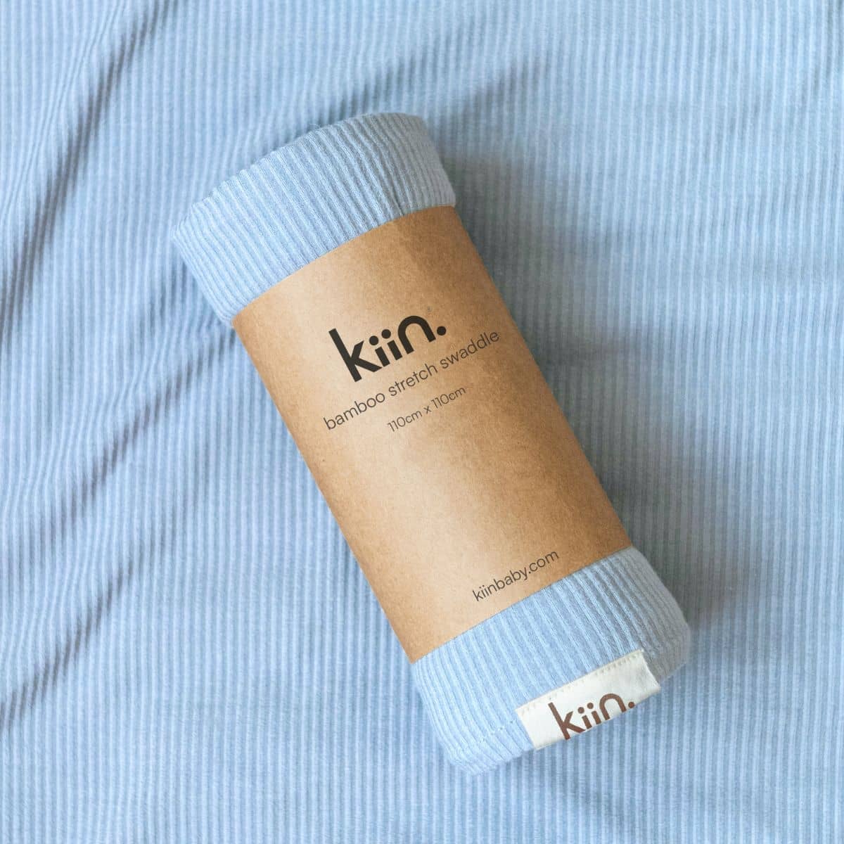 Kiin Baby Bamboo Stretch Swaddle - Pastel Sky - Image 2