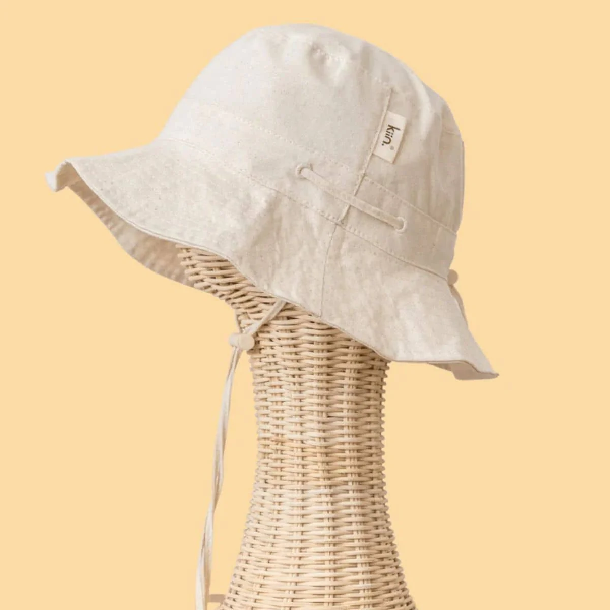 Kiin Baby Cotton Sun Hat - Oatmeal - Image 3